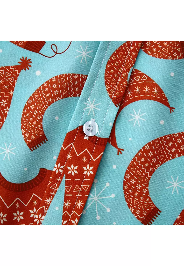 Hawaiian Print Short-Sleeved Shirt YL-C241