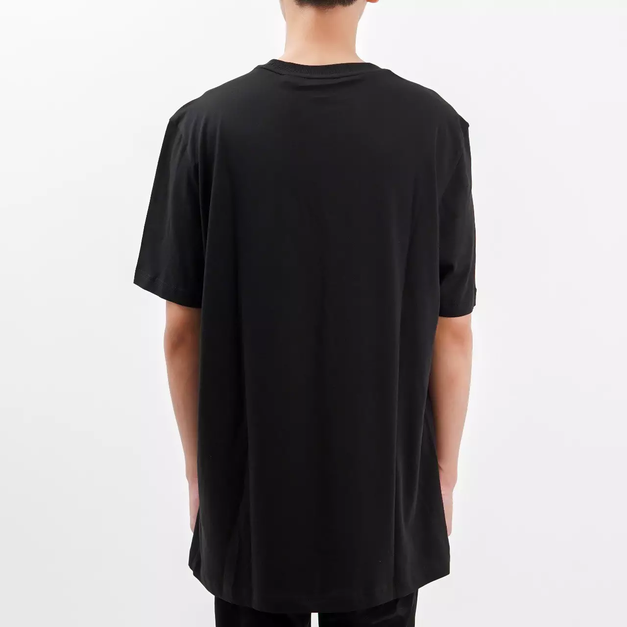 Kaos HUGO BOSS MULTI TEXT LOGO 4 ROW NEON WHITE BLACK TSHIRT 100% ORIGINAL