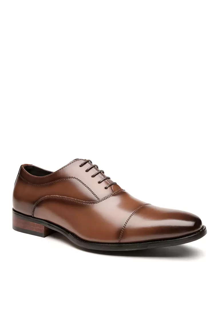 Leather Cap Toe Business Shoes KB888-1