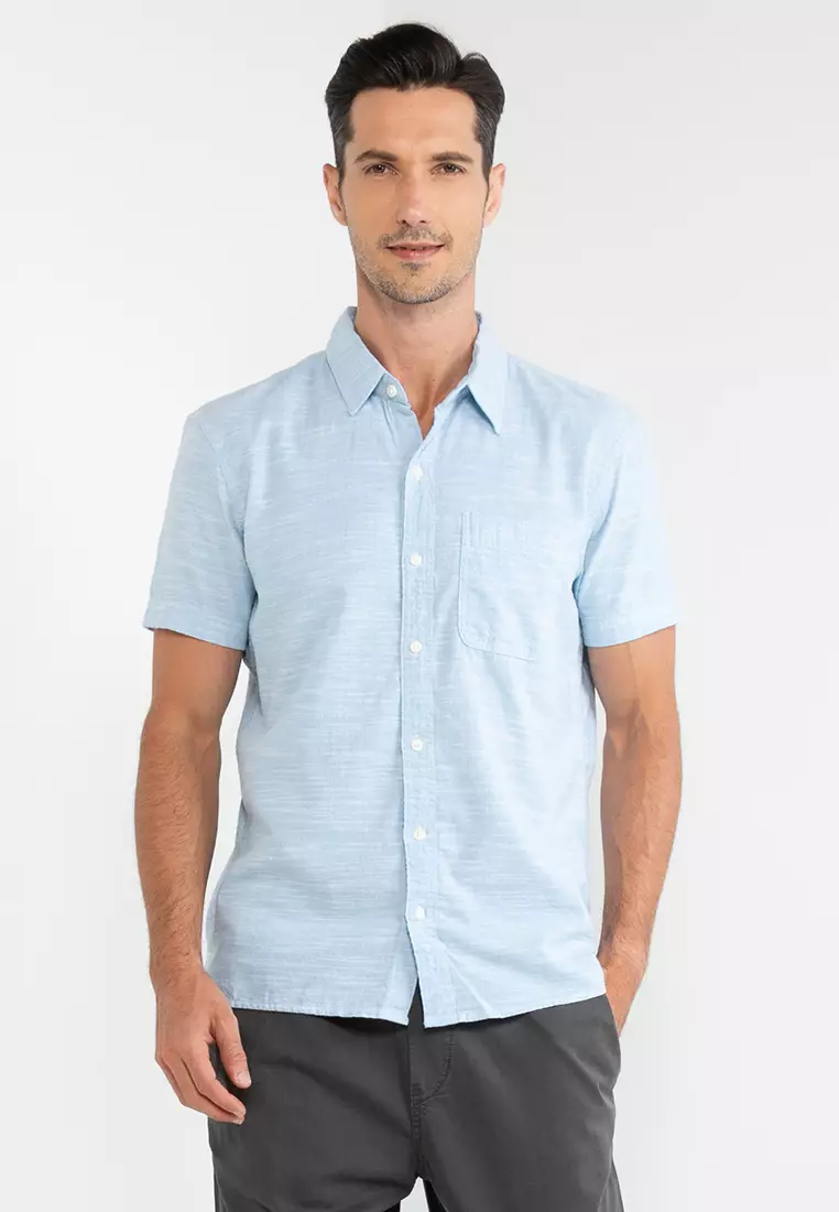 American eagle short cheap sleeve button up