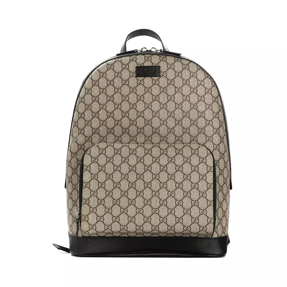 Jual Gucci GG Supreme Monogram Medium Backpack Beige Black