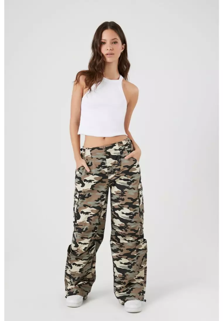 Camo discount paperbag trousers