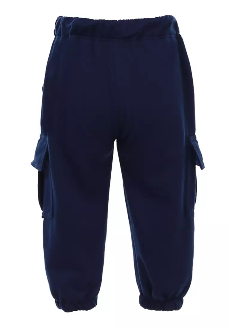 Wileen Celana Cargo Anak Unisex Kid Long Pants Slim Fit Comportable Material Fleece ORIGINAL - Navy