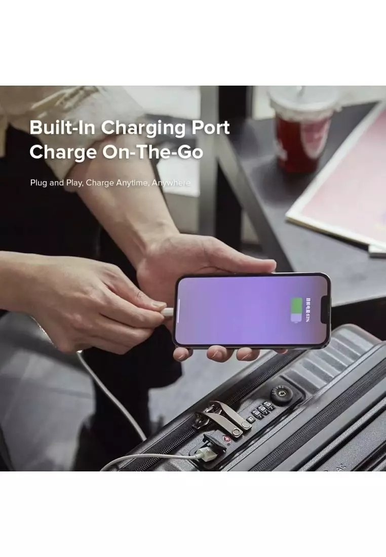 Echolac Celestra 28" Large Upright Luggage (Blue)