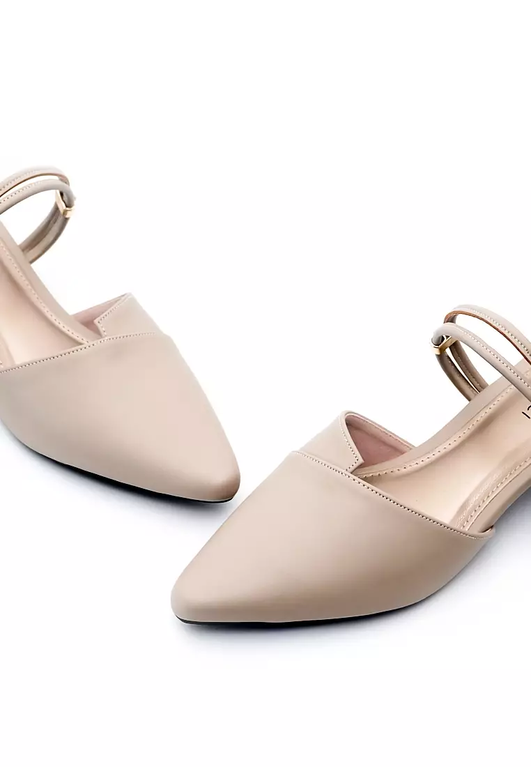 VIVI NICI - Blair Sandal Mules Hak 3 Cm Cannoli Cream