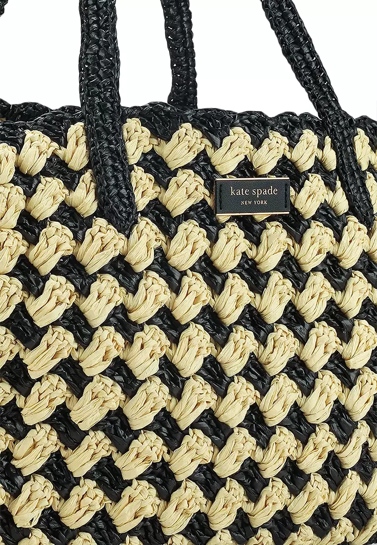 Buy Kate Spade New York High Tide Striped Crochet Raffia Medium