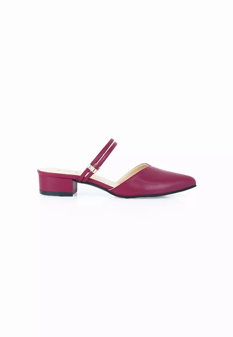 SEIS shoes Joy Mules Wanita Heels 3 cm - MAROON