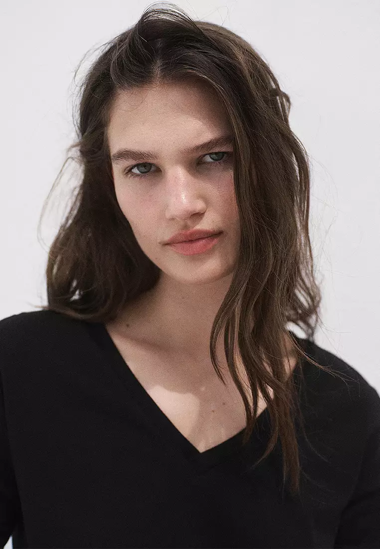 V-Neck Cotton T-Shirt