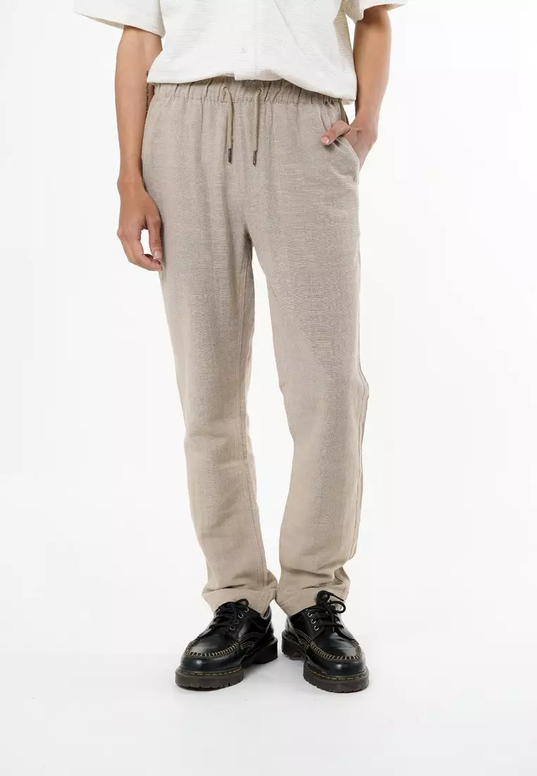 3Second Men's Long Drawstring Pants Regular Fit Cotton Viscose Ritmo HP-C130325