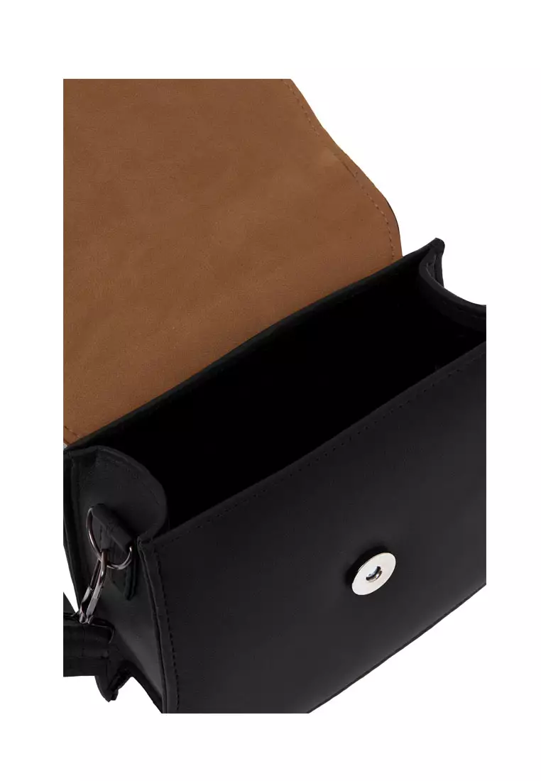 Nika Tas Slempang Wanita Slingbag Dual Tone Color Premium Quality - Black