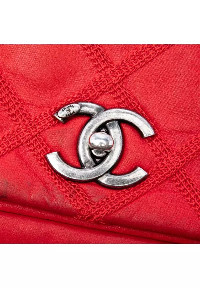 Pre-Loved Chanel Iridescent Calfskin Diamond Stitch Flap