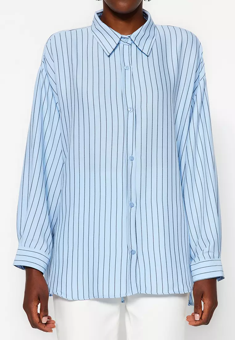 Buy Trendyol Stripe Shirt 2024 Online Zalora Philippines 9481