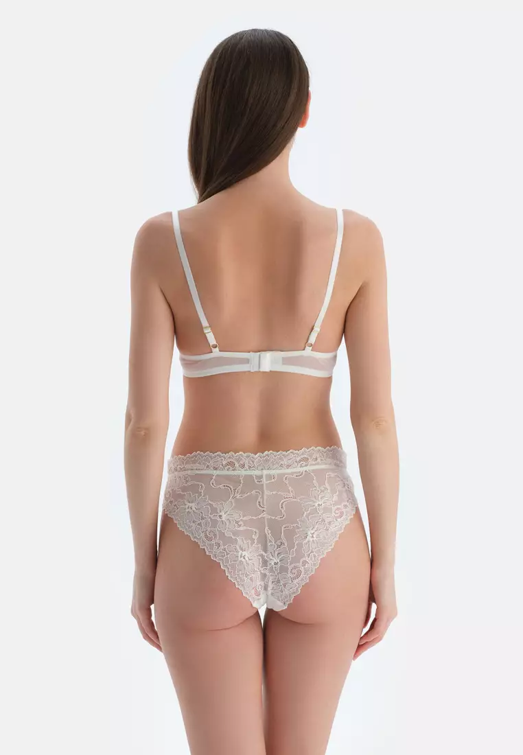 White Brazilian, Floral, Brazilian, Underwear for Women