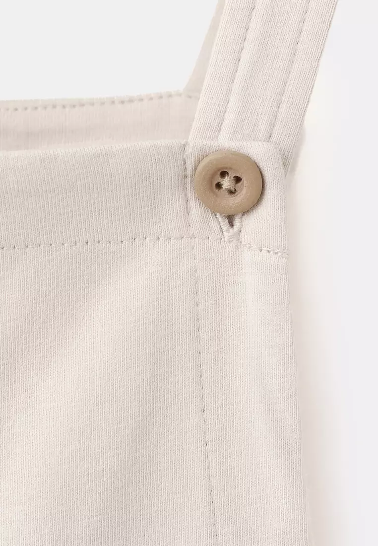 Dungaree Romper with Cargo Pockets