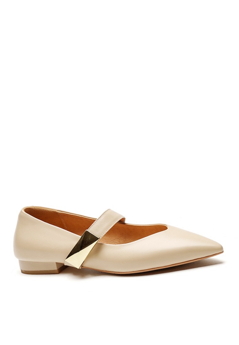 VANSA Top Layer Cowhide Mary Jane Shoes VSW-F0301DQ3080