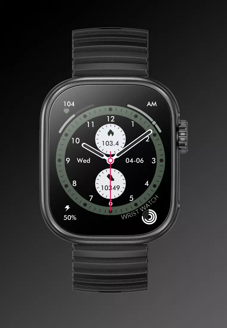 Unisex Smart Watch, Silicone Strap - Multi-functions - Bluetooth Call - Flash light IOS/Android
