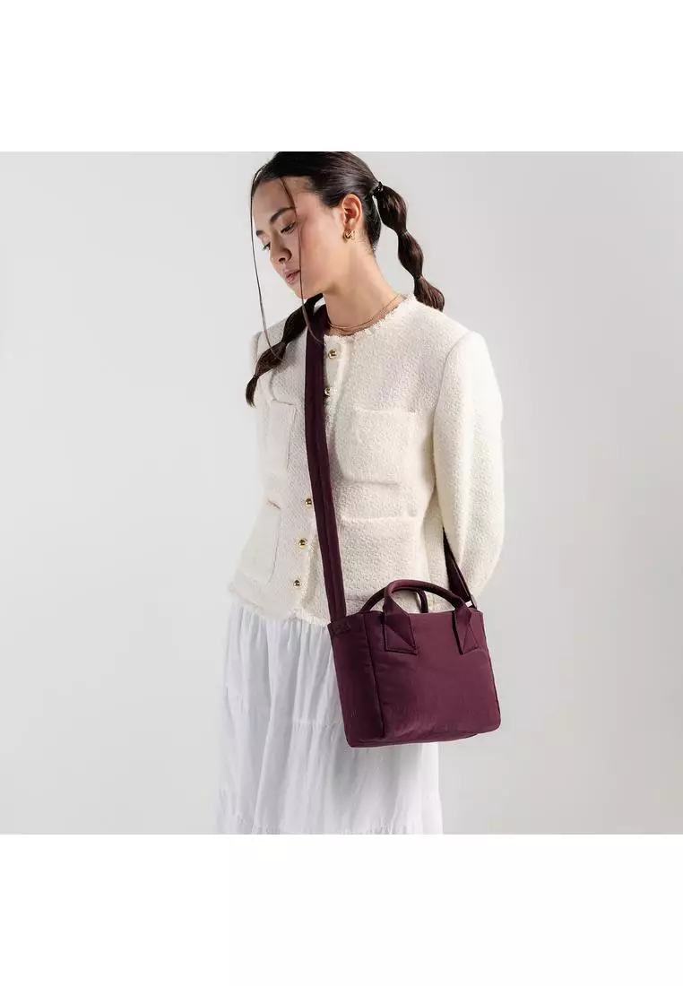 Poofah Mini Tote Bag - Blood Red