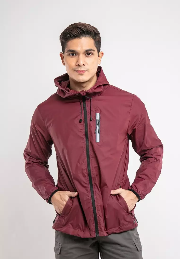 Forest Windbreaker Water Repellent Jacket - 30361-56Maroon
