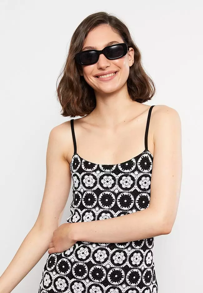 Urban Outfitters Archive Black Lace Scoop Top