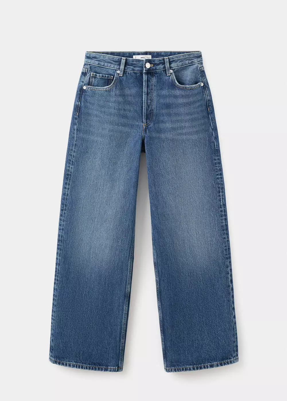 Jeans straight pinggang rendah