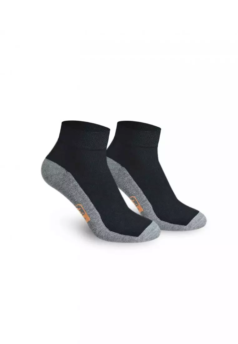 DMCG12 Men's Cotton Lite Casual Ankle Socks - 3 Pairs