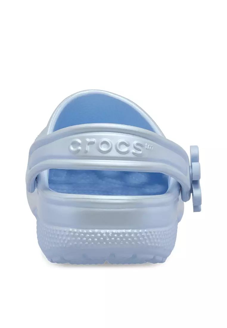 Crocs Kids Classic Pearl Shine Clog Blue Frost