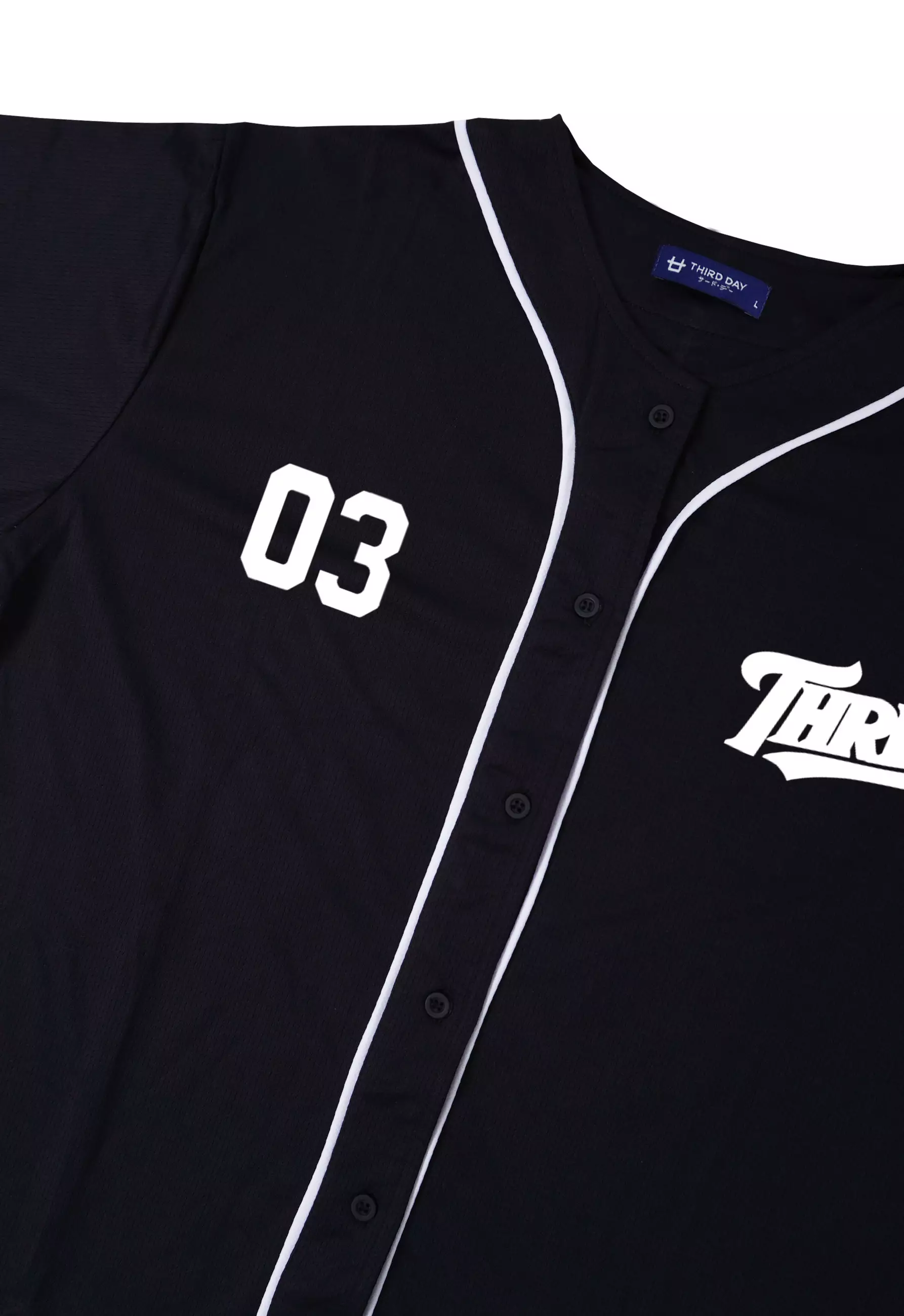 MTT97 Baseball Jersey Oversize "03 thrdy slant" hitam