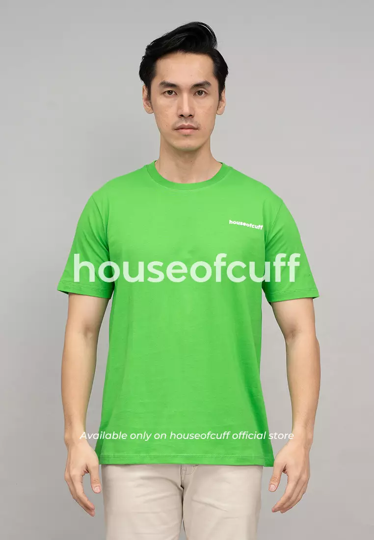 Houseofcuff T-shirt Kaos Polos Pendek Hjiau Terang Tersedia Size S-4XL