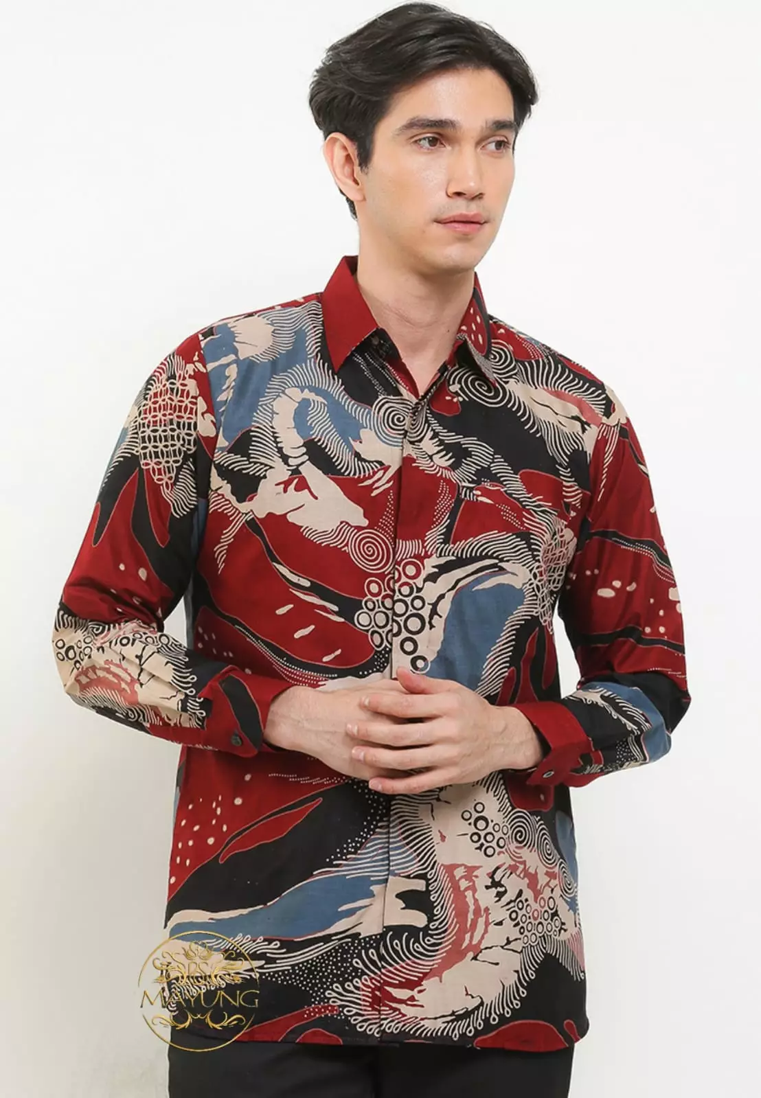 Jual Batik Mayung Jatiyawan Kemeja Batik Pria Premium Slimfit Modern