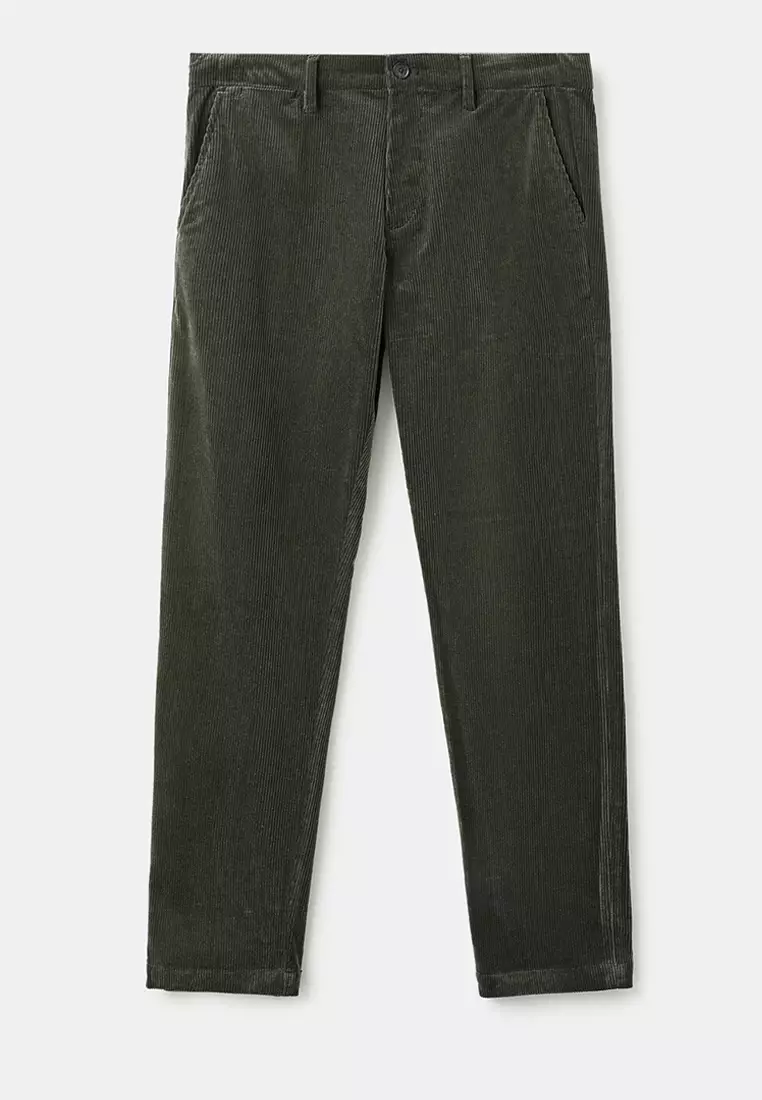 Corduroy Slim-Fit Trousers
