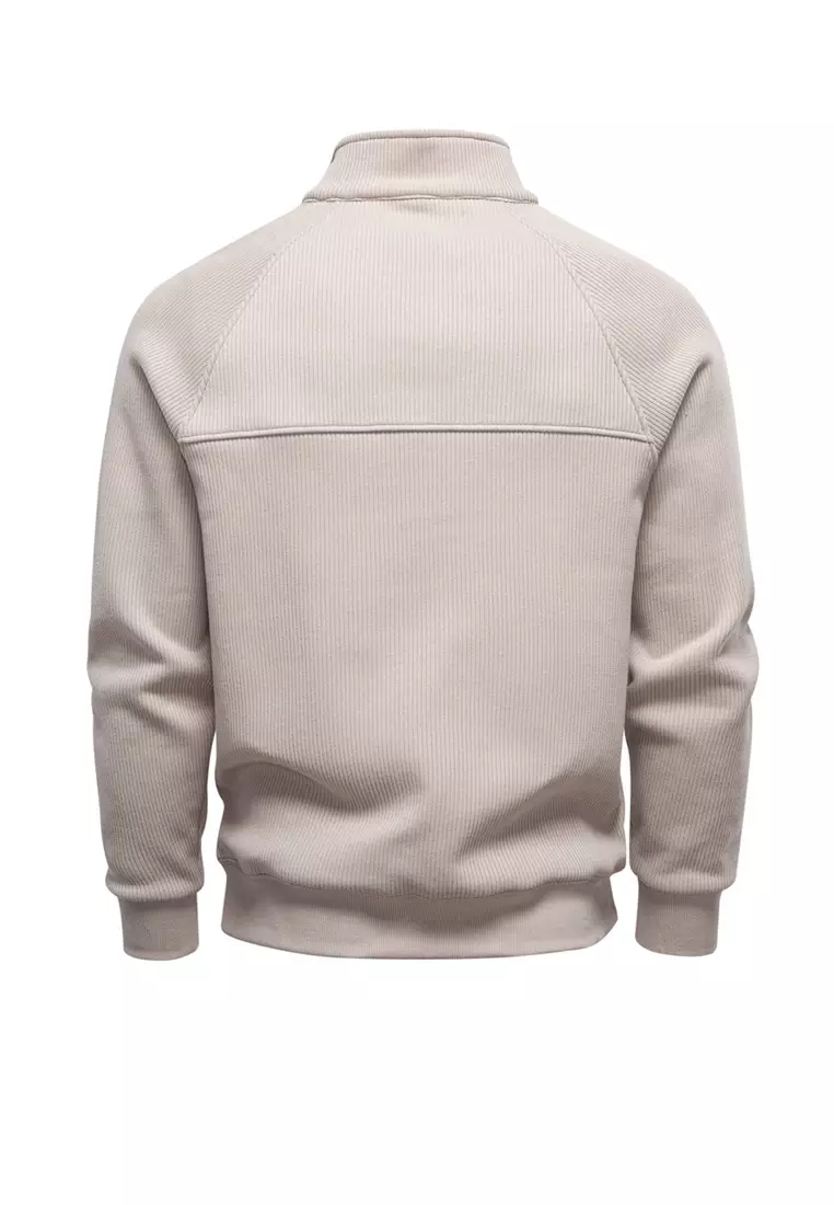 Fleece-lined Half-zip Sweatshirts AX-HD3026