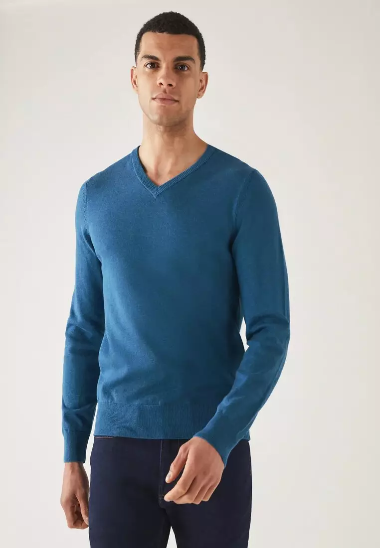 Marks and spencer clearance v neck jumper mens