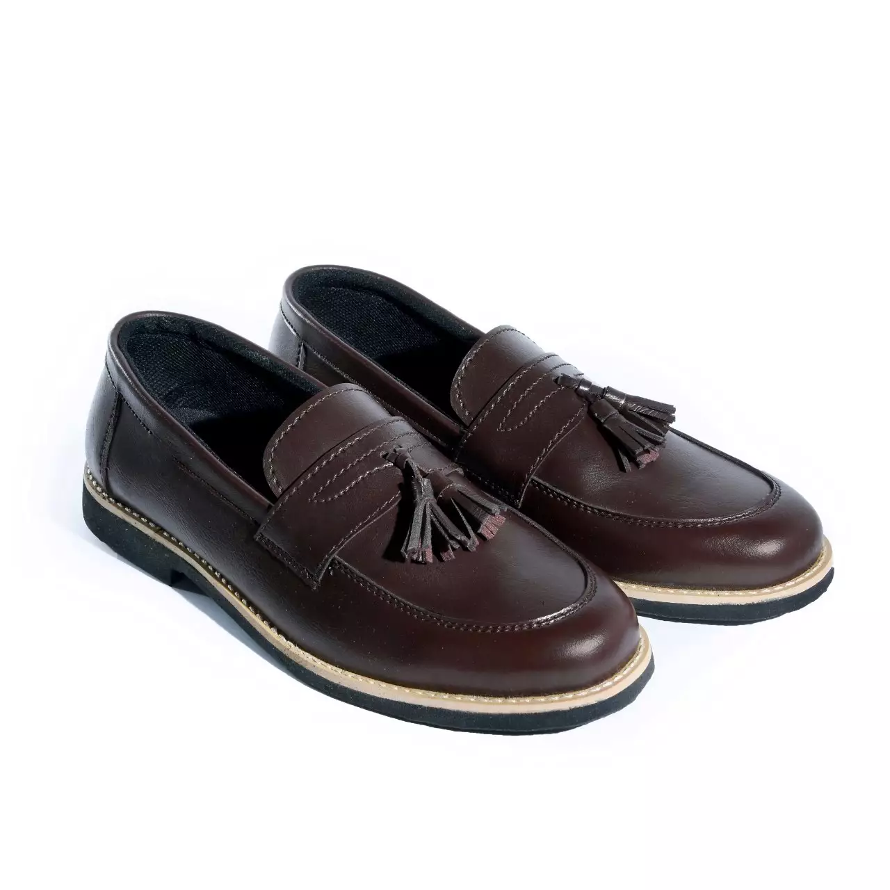 Coutry Boots Paris Sepatu Pria Slip On Loafers Formal Semi Pantofel Brown