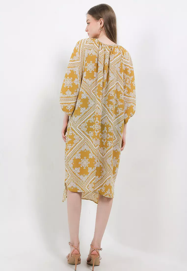 Paisley Print Maxi Dress