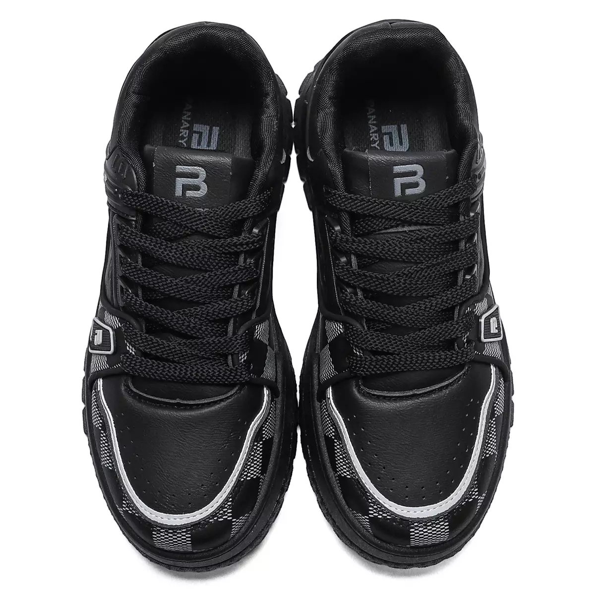 LURAD Sepatu Sneakers Cowok Motif Kotak Simple QNK803