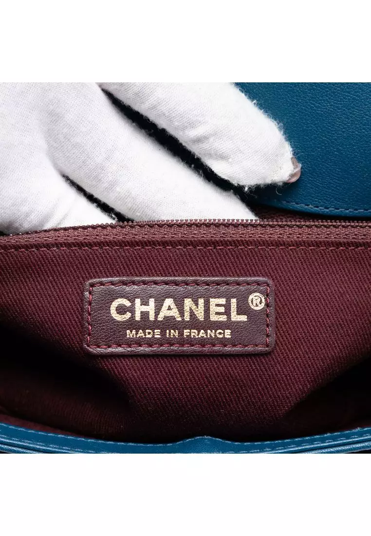 Pre-Loved Chanel Large Quilted Sheepskin Front Chain Flap