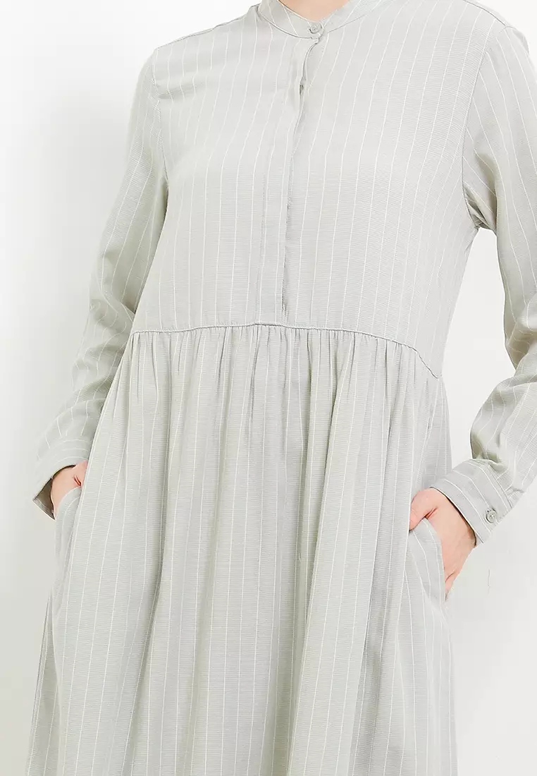 Gamis Couple Keluarga Motif Stripe - Ayunina Blouse