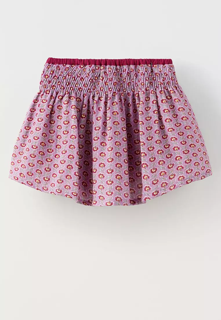 ZARA Cotton Pattern Skort 2025 Buy ZARA Online ZALORA Hong Kong