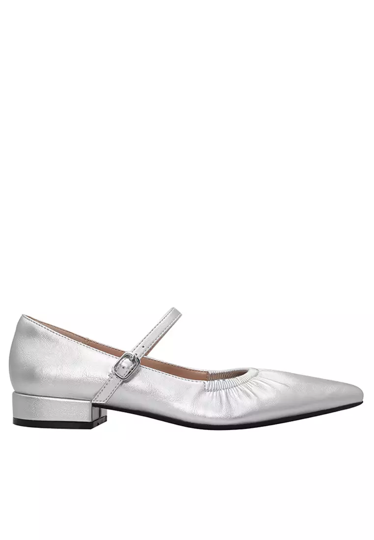 Discount on Twenty Eight Shoes  shoes - SKU: 2.5CM Pointy Pleated Mary Jane Shoes TE578-23