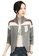 A-IN GIRLS grey and multi Fashion Colorblock Stand Collar Knit Jacket 978DBAA73E596BGS_1