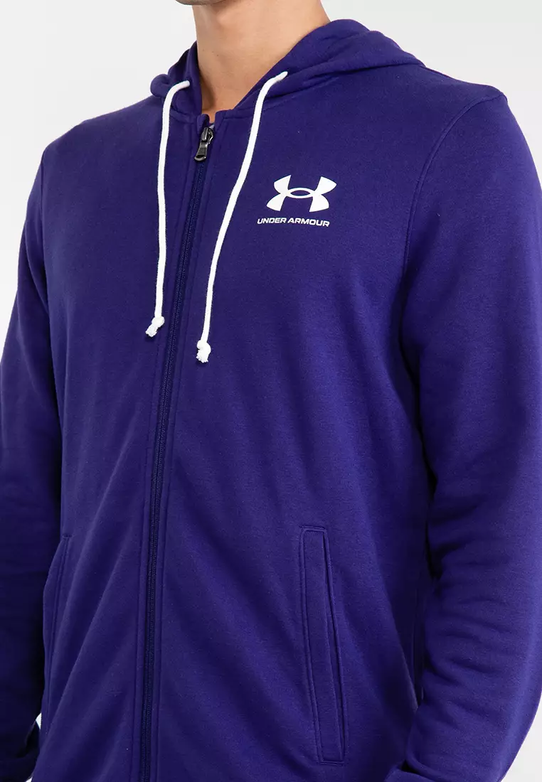 Buy Under Armour Rival Terry Left Chest Full Zip Hoodie 2024