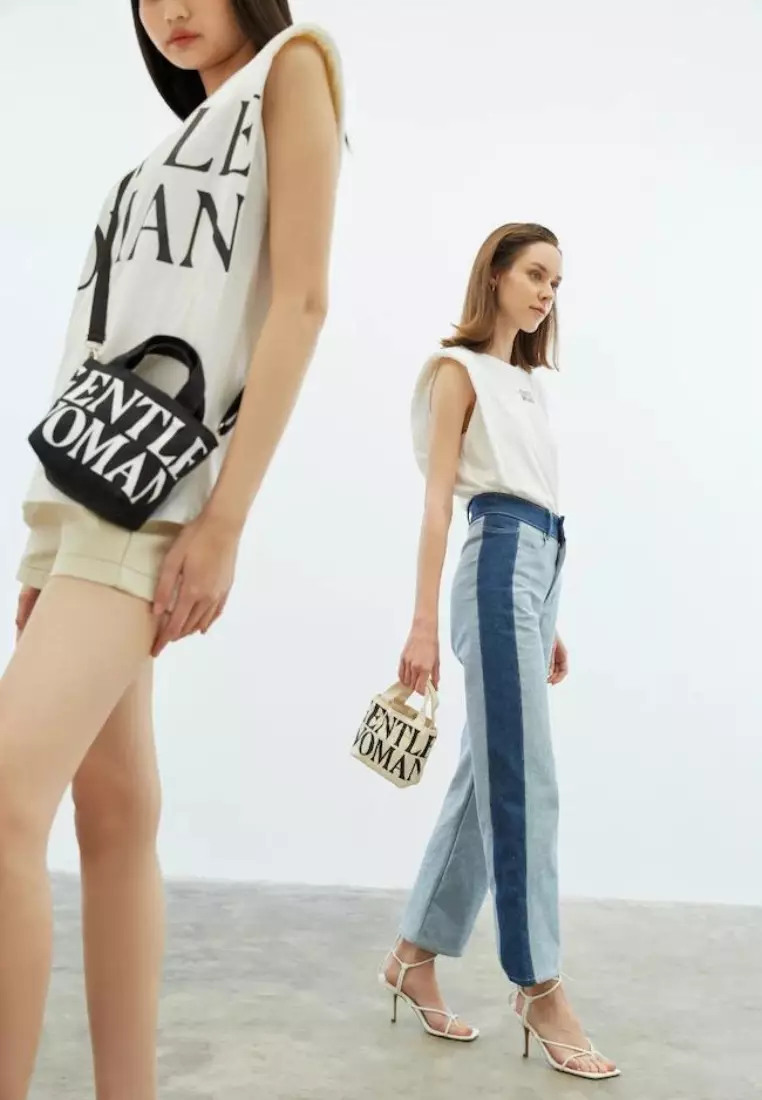 Gw Micro Canvas Tote Cream