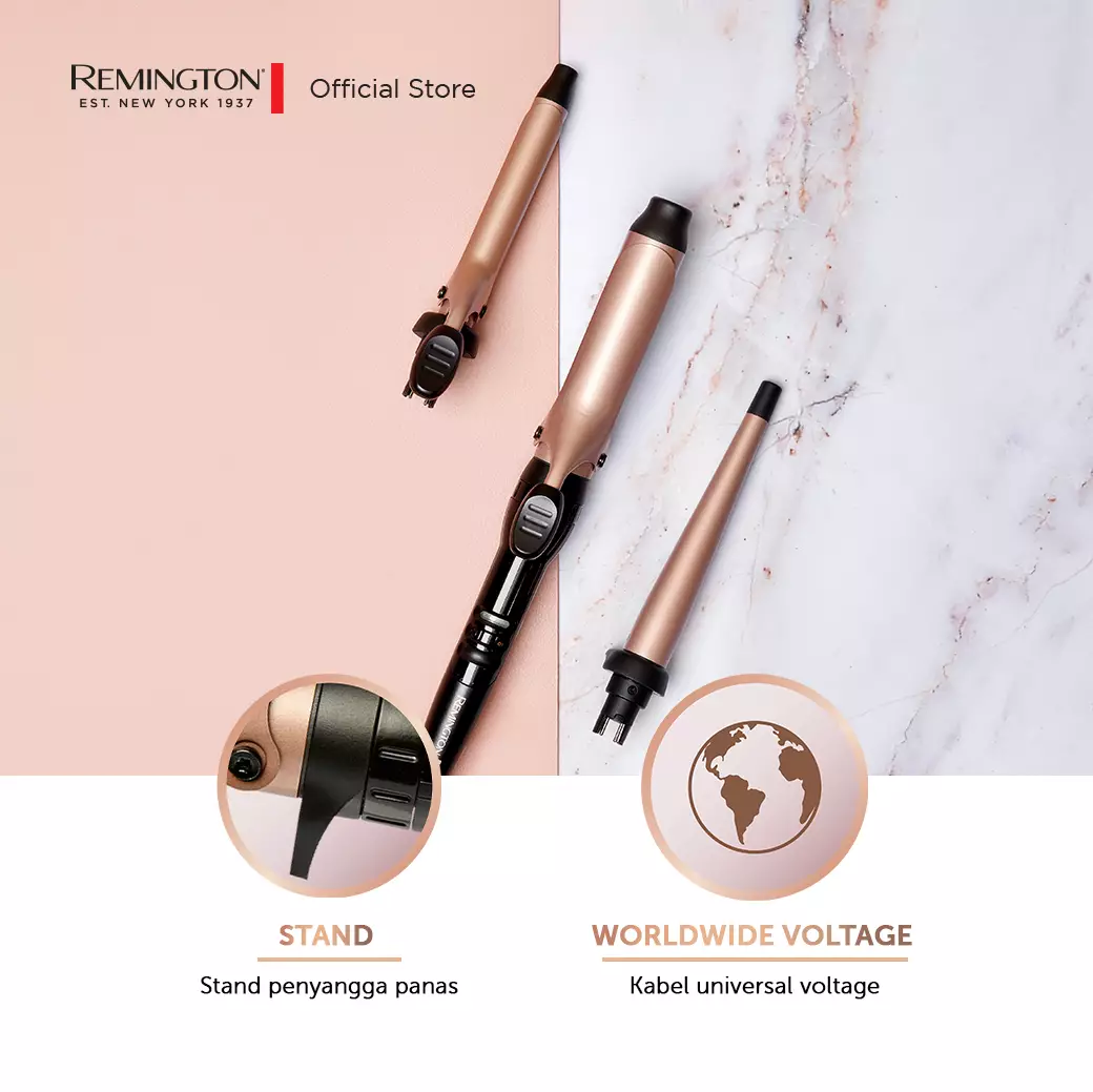 Remington Pengeriting Rambut 3in1 Curl & Wave CI97MS3