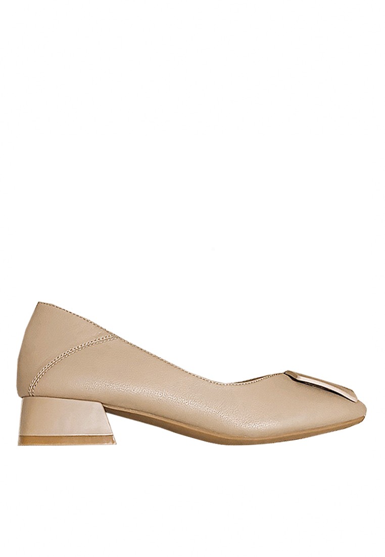 VANSA Square buckle Low Heel Pumps VSW-F3393