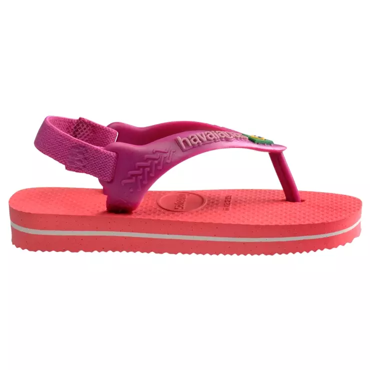 Havaianas New Baby Brasil Logo Coral/Pink - Sandal Anak