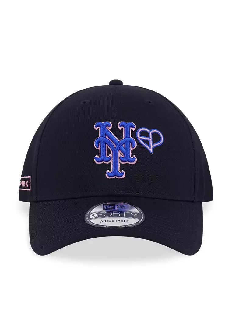 BLACKPINK New York Mets Black 9FORTY Adjustable Cap (Online Exclusive)