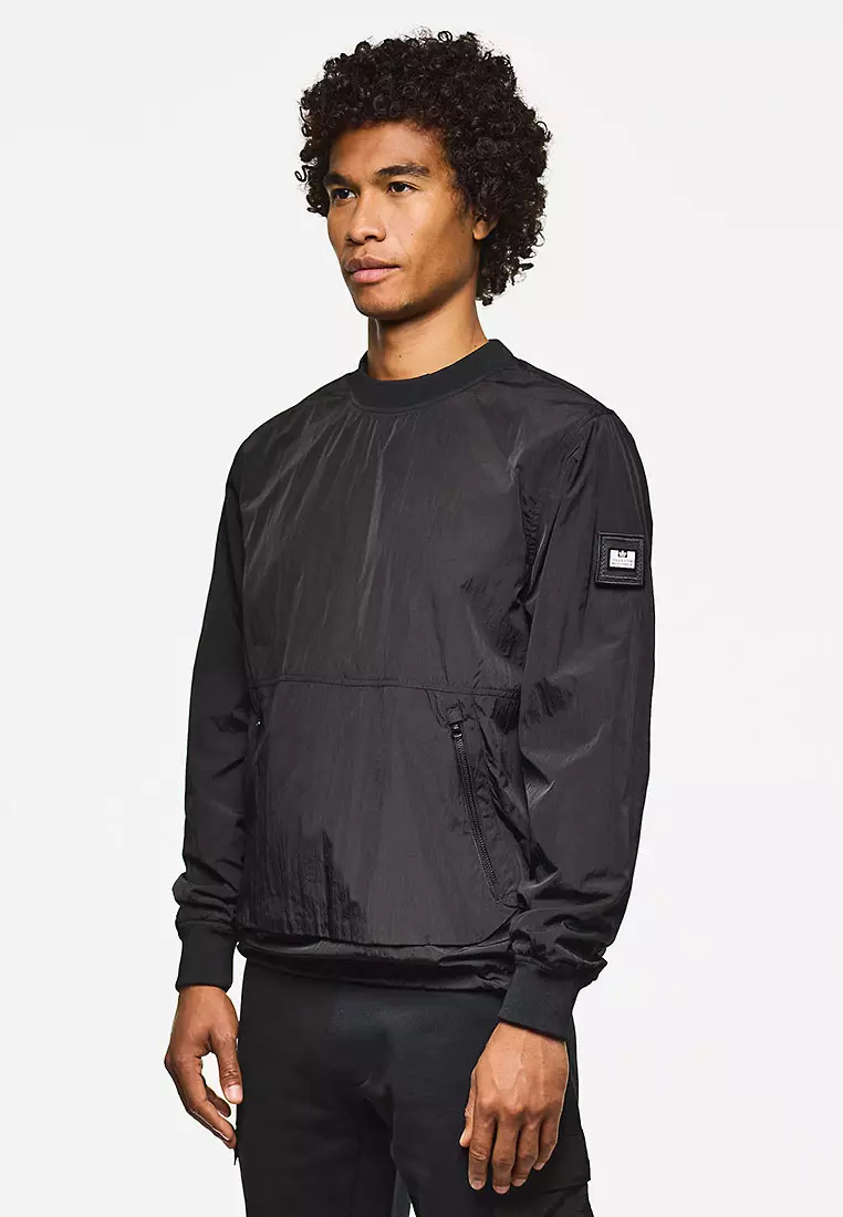 MENS BLACK KRAMER PARACHUTE CREW OVERTOP