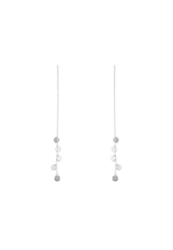 ZITIQUE silver Women's Elegant Asymmetrical Threader Earrings - Silver 78ABDAC07ED2C3GS_1
