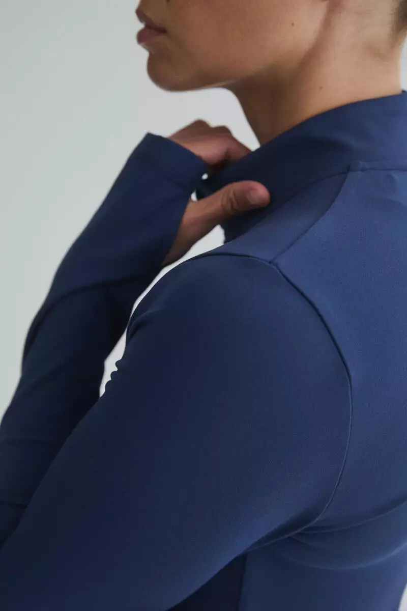 Zip-through sports jacket with SoftMove™