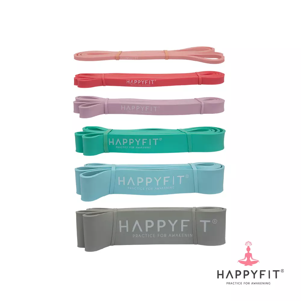 HAPPYFIT RESISTANCE FULL BODY POWER BAND 6.4 CM - GREY
